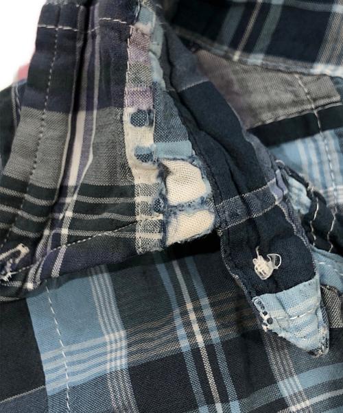 RALPH LAUREN（ラルフローレン）RALPH LAUREN (ラルフローレン) パッチワークシャツ ブルー サイズ:SIZE Lの古着・服飾アイテム