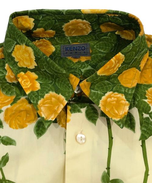 KENZO（ケンゾー）KENZO (ケンゾー) 花柄シャツ イエロー サイズ:SIZE Mの古着・服飾アイテム