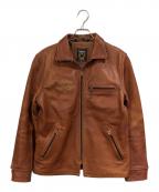 Schott×stussyショット×ステューシー）の古着「Schott Leather Bronx Jacket」｜ブラウン