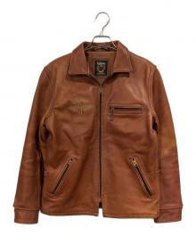 Schott×stussy（ショット×ステューシー）の古着「Schott Leather Bronx Jacket」｜ブラウン