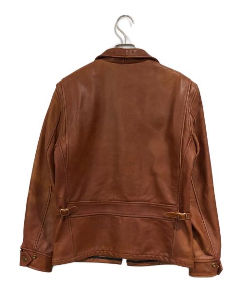 Schott（ショット）Schott (ショット) stussy (ステューシー) Schott Leather Bronx Jacket ブラウン サイズ:SIZE Mの古着・服飾アイテム
