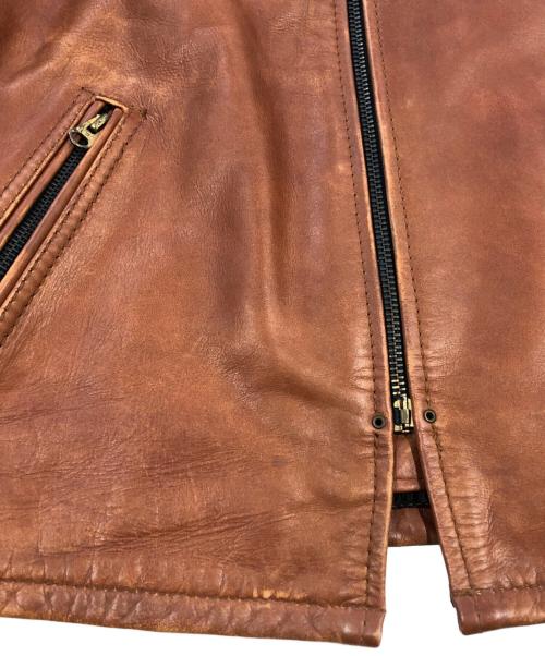 Schott（ショット）Schott (ショット) stussy (ステューシー) Schott Leather Bronx Jacket ブラウン サイズ:SIZE Mの古着・服飾アイテム