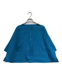 me ISSEY MIYAKE（ミーイッセイ ミヤケ）の古着「メッシュカーディガン」｜ブルー