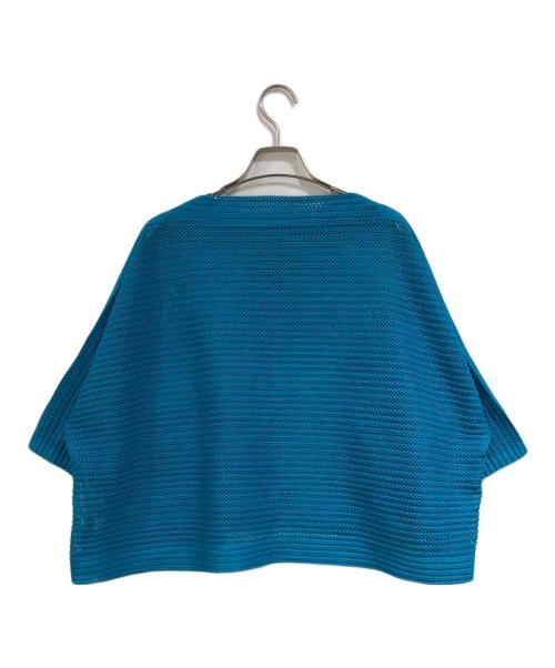 me ISSEY MIYAKE（ミーイッセイ ミヤケ）me ISSEY MIYAKE (ミーイッセイ ミヤケ) メッシュカーディガン ブルー サイズ:SIZE Freeの古着・服飾アイテム