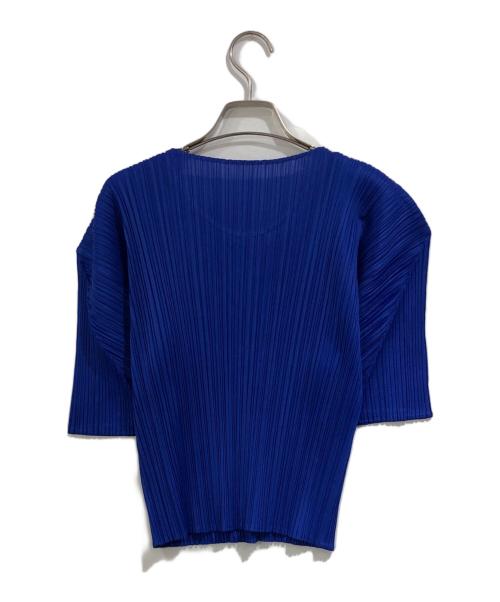 PLEATS PLEASE（プリーツプリーズ）PLEATS PLEASE (プリーツプリーズ) プリーツカットソー ブルー サイズ:SIZE 3の古着・服飾アイテム