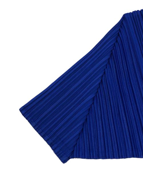 PLEATS PLEASE（プリーツプリーズ）PLEATS PLEASE (プリーツプリーズ) プリーツカットソー ブルー サイズ:SIZE 3の古着・服飾アイテム