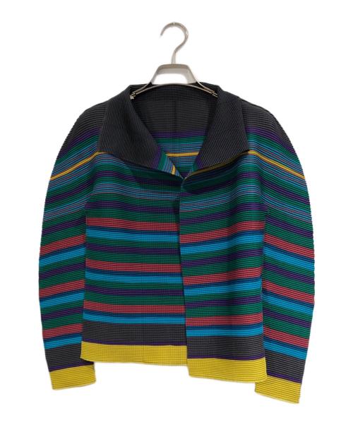 me ISSEY MIYAKE（ミーイッセイ ミヤケ）me ISSEY MIYAKE (ミーイッセイ ミヤケ) マルチカラーカーディガン マルチカラー サイズ:SIZE Freeの古着・服飾アイテム