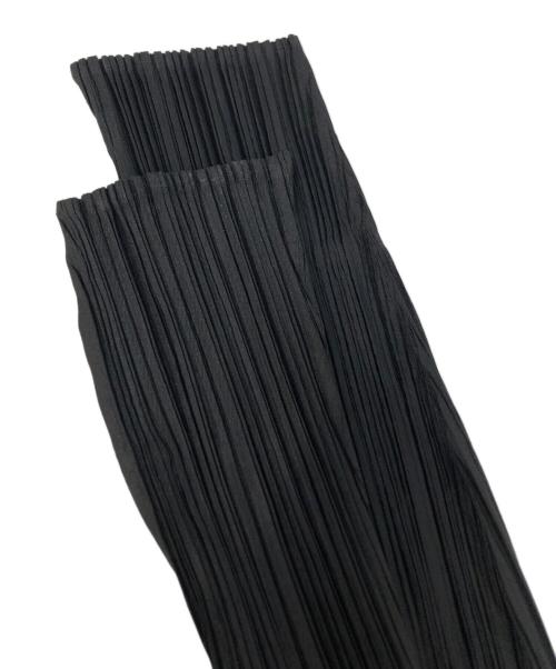 PLEATS PLEASE（プリーツプリーズ）PLEATS PLEASE (プリーツプリーズ) レースドッキングプリーツカーディガン ブラック サイズ:SIZE 3の古着・服飾アイテム