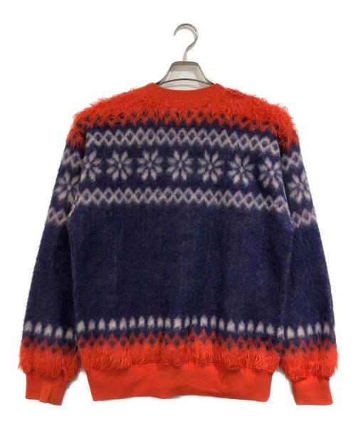 Hysteric Glamour（ヒステリックグラマー）Hysteric Glamour (ヒステリックグラマー) HYS TIMES ジャカードニット トレーナー オレンジ×パープル サイズ:SIZE Mの古着・服飾アイテム