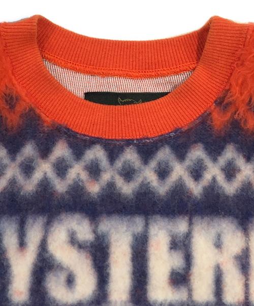 Hysteric Glamour（ヒステリックグラマー）Hysteric Glamour (ヒステリックグラマー) HYS TIMES ジャカードニット トレーナー オレンジ×パープル サイズ:SIZE Mの古着・服飾アイテム