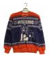 Hysteric Glamour（ヒステリックグラマー）の古着「HYS TIMES ジャカードニット トレーナー」｜オレンジ×パープル