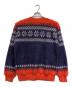 Hysteric Glamour (ヒステリックグラマー) HYS TIMES ジャカードニット トレーナー オレンジ×パープル サイズ:SIZE M：20000円