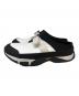 P.G.C.D (ペー・ジェー・セー・デ) prot mule ミュールスリッポンスニーカー ホワイト×ブラック サイズ:SIZE 43：8000円