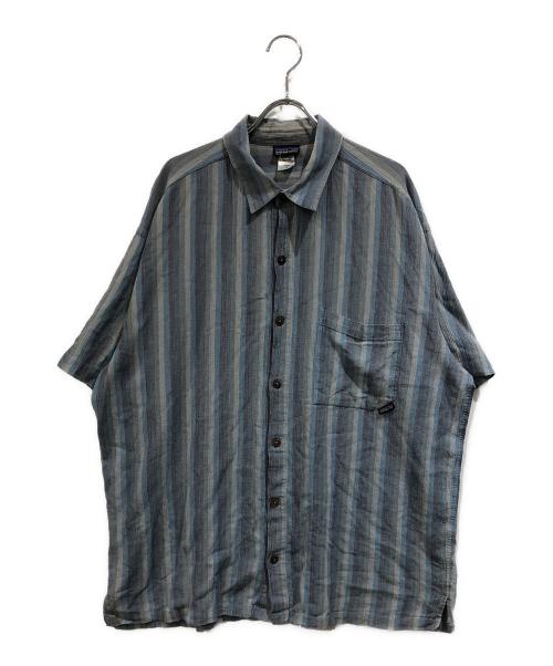 Patagonia（パタゴニア）Patagonia (パタゴニア) 00’s マルチストライプシャツ ブルー サイズ:SIZE Lの古着・服飾アイテム