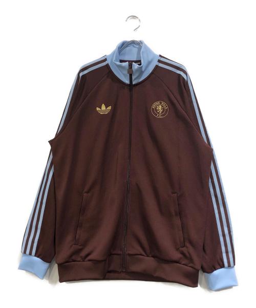 adidas（アディダス）adidas (アディダス) アストン・ヴィラFCオリジナルス トラックトップ ブラウン サイズ:SIZE 2XLの古着・服飾アイテム