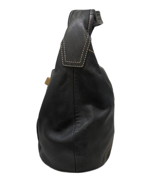 COACH（コーチ）COACH (コーチ) エルゴレザーラージホーボーショルダーバッグ ブラックの古着・服飾アイテム