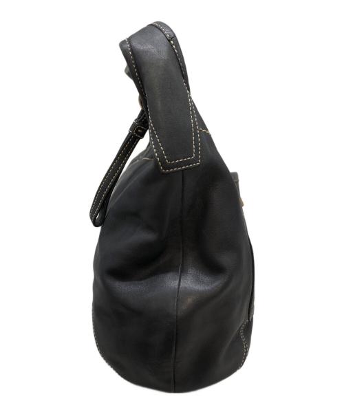COACH（コーチ）COACH (コーチ) エルゴレザーラージホーボーショルダーバッグ ブラックの古着・服飾アイテム