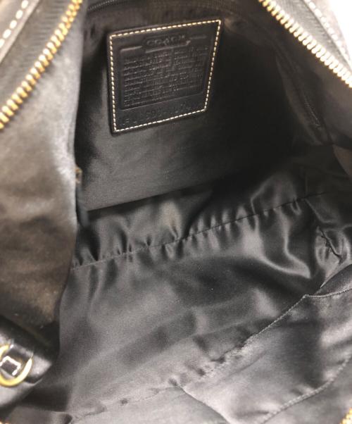 COACH（コーチ）COACH (コーチ) エルゴレザーラージホーボーショルダーバッグ ブラックの古着・服飾アイテム
