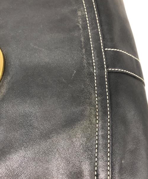 COACH（コーチ）COACH (コーチ) エルゴレザーラージホーボーショルダーバッグ ブラックの古着・服飾アイテム
