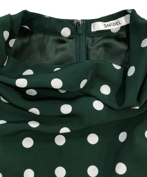 Snidel（スナイデル）Snidel (スナイデル) アメスリドレープワンピース グリーン サイズ:SIZE 0の古着・服飾アイテム