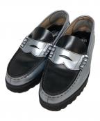 kenfordケンフォード）の古着「TANK SOLE LOAFERS」｜シルバー