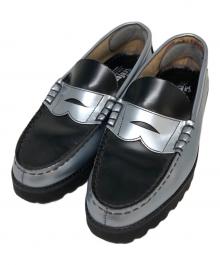 kenford（ケンフォード）の古着「TANK SOLE LOAFERS」｜シルバー