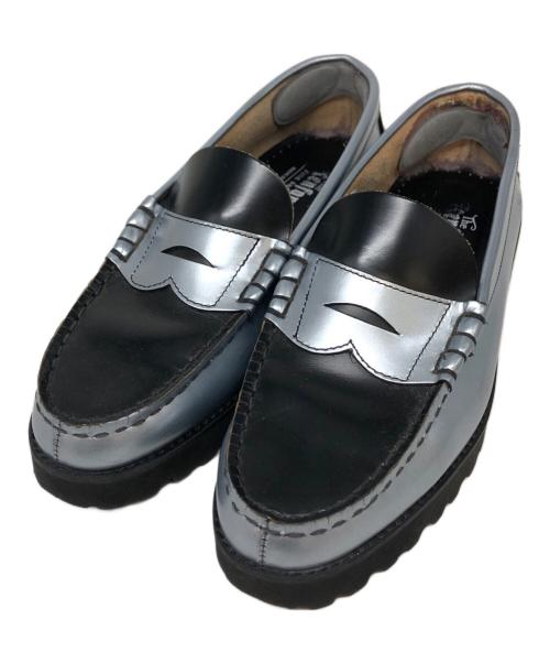 kenford（ケンフォード）kenford (ケンフォード) TANK SOLE LOAFERS シルバー サイズ:SIZE 24cmの古着・服飾アイテム