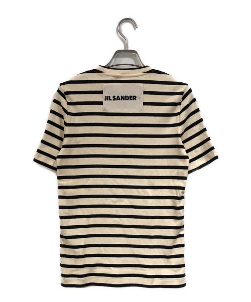 JIL SANDER+（ジルサンダープラス）JIL SANDER+ (ジルサンダープラス) 天竺 ボーダーTシャツ ホワイト サイズ:SIZE Sの古着・服飾アイテム