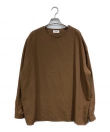 THE RERACS（ザ リラクス）の古着「COLLEGE FLANNEL THE SIDE ZIP PULLIOVER SHIRT」｜ブラウン