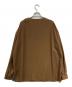 THE RERACS (ザ リラクス) COLLEGE FLANNEL THE SIDE ZIP PULLIOVER SHIRT ブラウン サイズ:SIZE 46：25000円