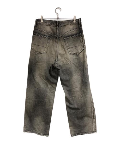 ANCELLM（アンセルム）ANCELLM (アンセルム) CRASH MIDDLE STRAIGHT 5P DENIM PANTS グレー サイズ:SIZE 2の古着・服飾アイテム