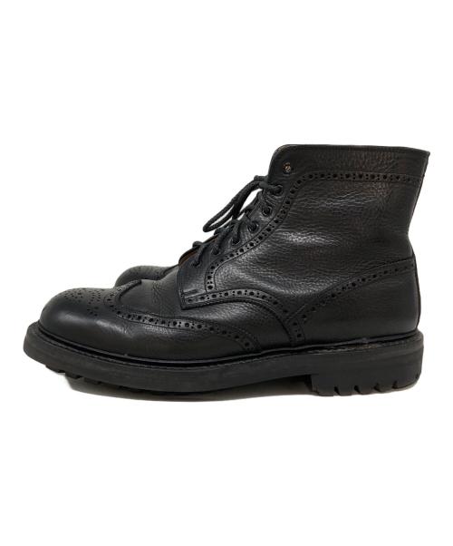 SCOTCH GRAIN（スコッチグレイン）SCOTCH GRAIN (スコッチグレイン) ウィングチップブーツ ブラック サイズ:SIZE 25cmの古着・服飾アイテム