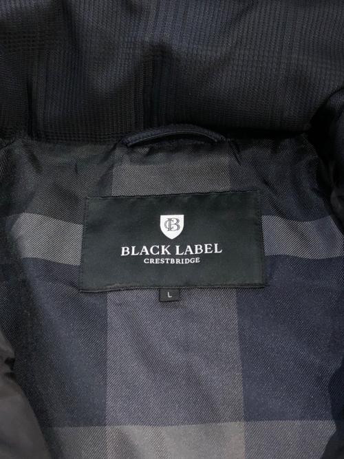 BLACK LABEL CRESTBRIDGE（ブラックレーベル クレストブリッジ）BLACK LABEL CRESTBRIDGE (ブラックレーベル クレストブリッジ) フーデットダウンジャケット ネイビー サイズ:SIZE Lの古着・服飾アイテム