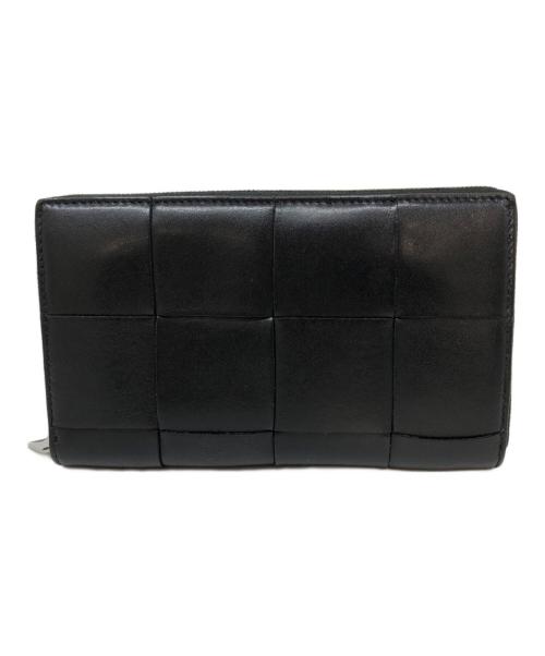 BOTTEGA VENETA（ボッテガベネタ）BOTTEGA VENETA (ボッテガベネタ) マキシインtレチャートカセットジップウォレット ブラックの古着・服飾アイテム