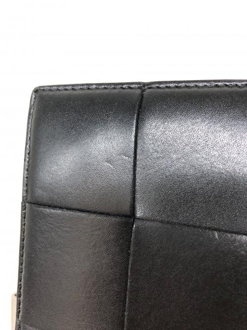 BOTTEGA VENETA（ボッテガベネタ）BOTTEGA VENETA (ボッテガベネタ) マキシインtレチャートカセットジップウォレット ブラックの古着・服飾アイテム