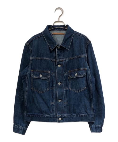 SCYEBASICS（サイベーシックス）SCYEBASICS (サイベーシックス) セルヴィッチデニム 2rdタイプ トラッカージャケット インディゴ サイズ:SIZE 38の古着・服飾アイテム