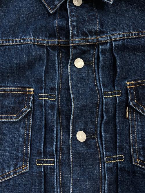 SCYEBASICS（サイベーシックス）SCYEBASICS (サイベーシックス) セルヴィッチデニム 2rdタイプ トラッカージャケット インディゴ サイズ:SIZE 38の古着・服飾アイテム