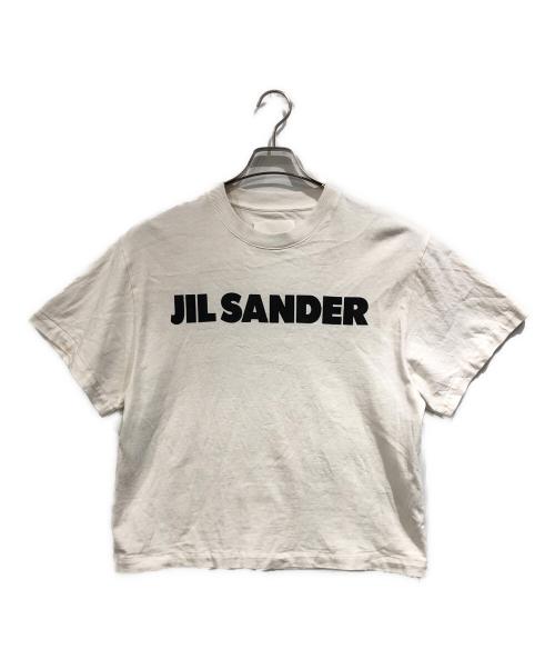 JIL SANDER（ジルサンダー）JIL SANDER (ジルサンダー) ロゴプリント クルーネックTシャツ ホワイト サイズ:SIZE　XSの古着・服飾アイテム