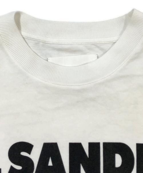 JIL SANDER（ジルサンダー）JIL SANDER (ジルサンダー) ロゴプリント クルーネックTシャツ ホワイト サイズ:SIZE　XSの古着・服飾アイテム