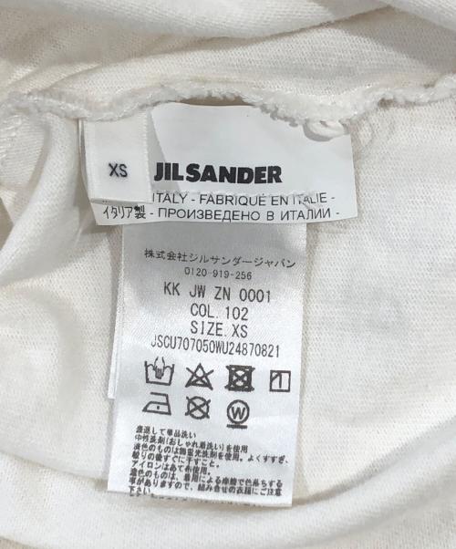 JIL SANDER（ジルサンダー）JIL SANDER (ジルサンダー) ロゴプリント クルーネックTシャツ ホワイト サイズ:SIZE　XSの古着・服飾アイテム