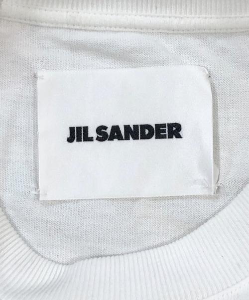 JIL SANDER（ジルサンダー）JIL SANDER (ジルサンダー) ロゴプリント クルーネックTシャツ ホワイト サイズ:SIZE　XSの古着・服飾アイテム