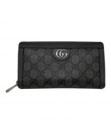 GUCCI（グッチ）の古着「ラウンドジップ オフィディア ジップアラウンドウォレット」｜グレー