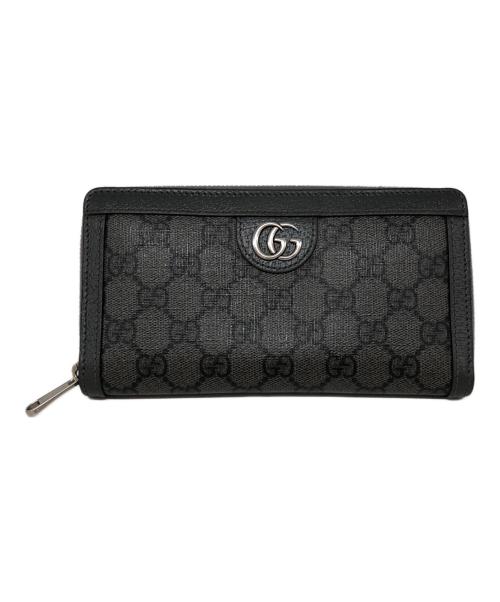 GUCCI（グッチ）GUCCI (グッチ) ラウンドジップ オフィディア ジップアラウンドウォレット グレーの古着・服飾アイテム