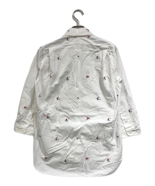 patou（パトゥ）patou (パトゥ) フラワー刺繍シャツ ホワイト サイズ:SIZE 34の古着・服飾アイテム