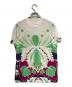 VALENTINO (ヴァレンティノ) ロゴプリントTシャツ ホワイト×グリーンxパープル サイズ:SIZE XS：10000円