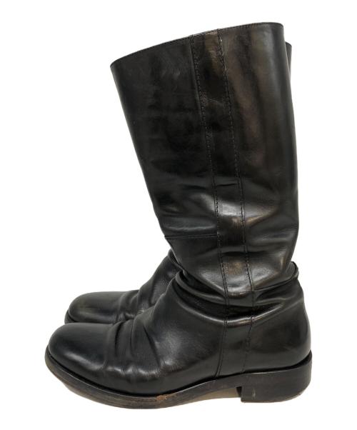 JIL SANDER（ジルサンダー）JIL SANDER (ジルサンダー) ロングレザーブーツ ブラック サイズ:SIZE 38 1/2の古着・服飾アイテム