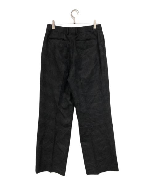 Saint Laurent Paris（サンローランパリ）Saint Laurent Paris (サンローランパリ) ストライプワイドパンツ ブラック サイズ:SIZE 46の古着・服飾アイテム