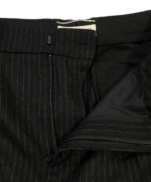 Saint Laurent Paris（サンローランパリ）Saint Laurent Paris (サンローランパリ) ストライプワイドパンツ ブラック サイズ:SIZE 46の古着・服飾アイテム