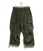 NEIGHBORHOODネイバーフッド）の古着「WIDE CARGO PANTS」｜グリーン