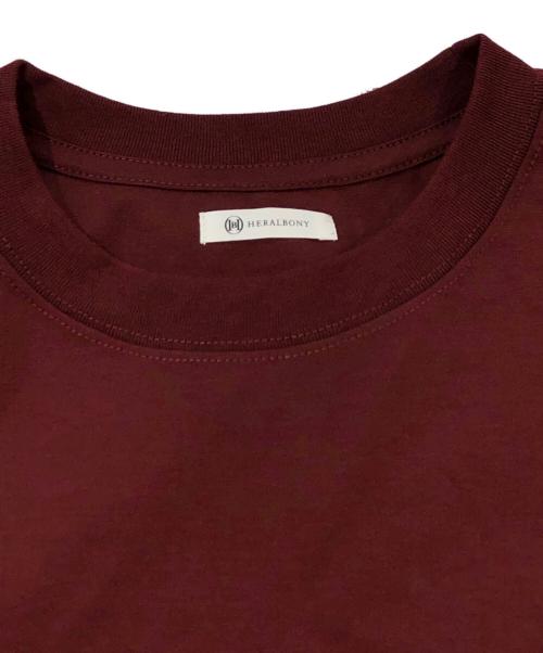 HERALBONY（ヘラルボニー）HERALBONY (ヘラルボニー) カットソーコンビティアードワンピ「無題」 レッド サイズ:SIZE Mの古着・服飾アイテム